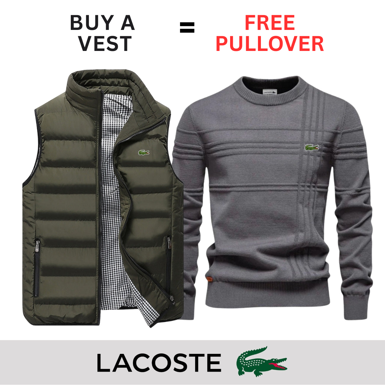 CASUAL VEST + FREE SWEATER || LIMITED OFFER