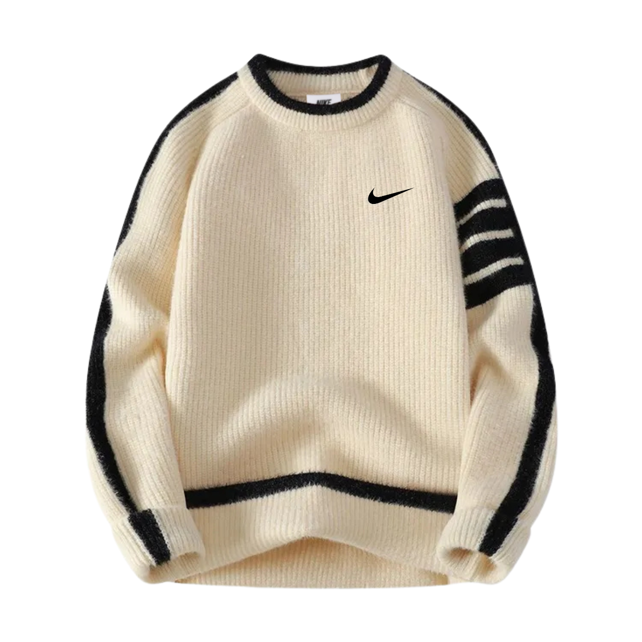 Classic Ribbed Crew Neck Sweatshirt || Clearance Sale