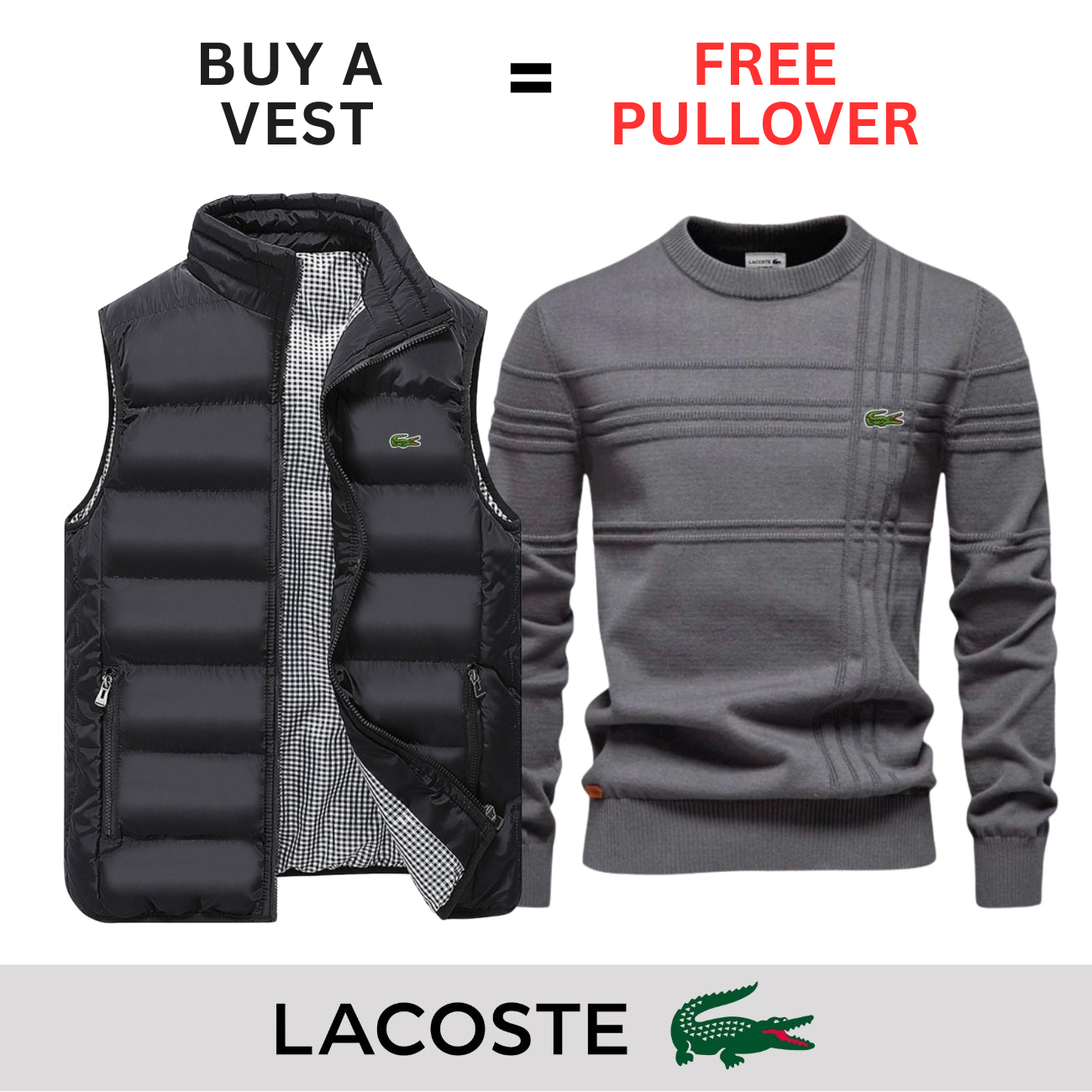 CASUAL VEST + FREE SWEATER || LIMITED OFFER