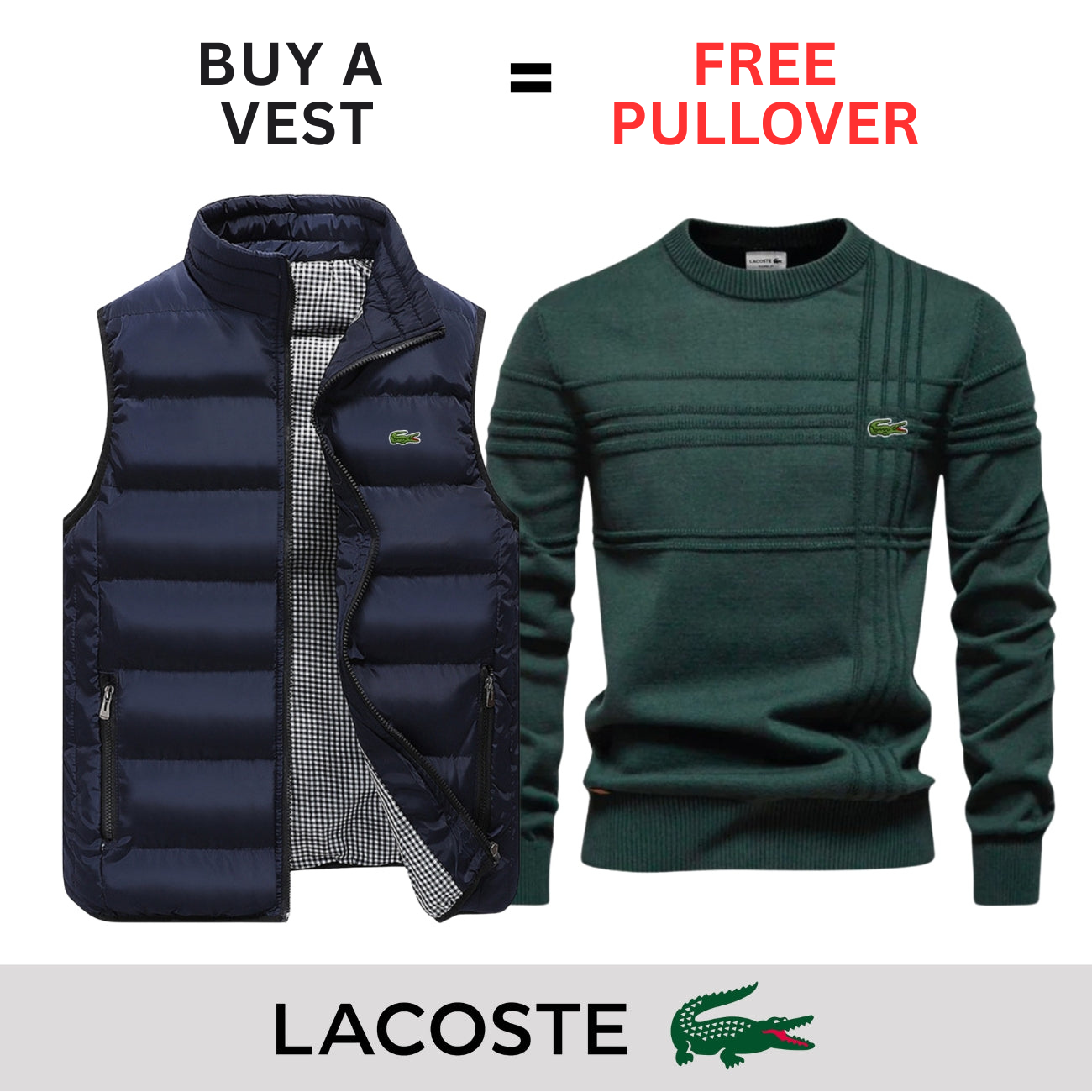 CASUAL VEST + FREE SWEATER || LIMITED OFFER