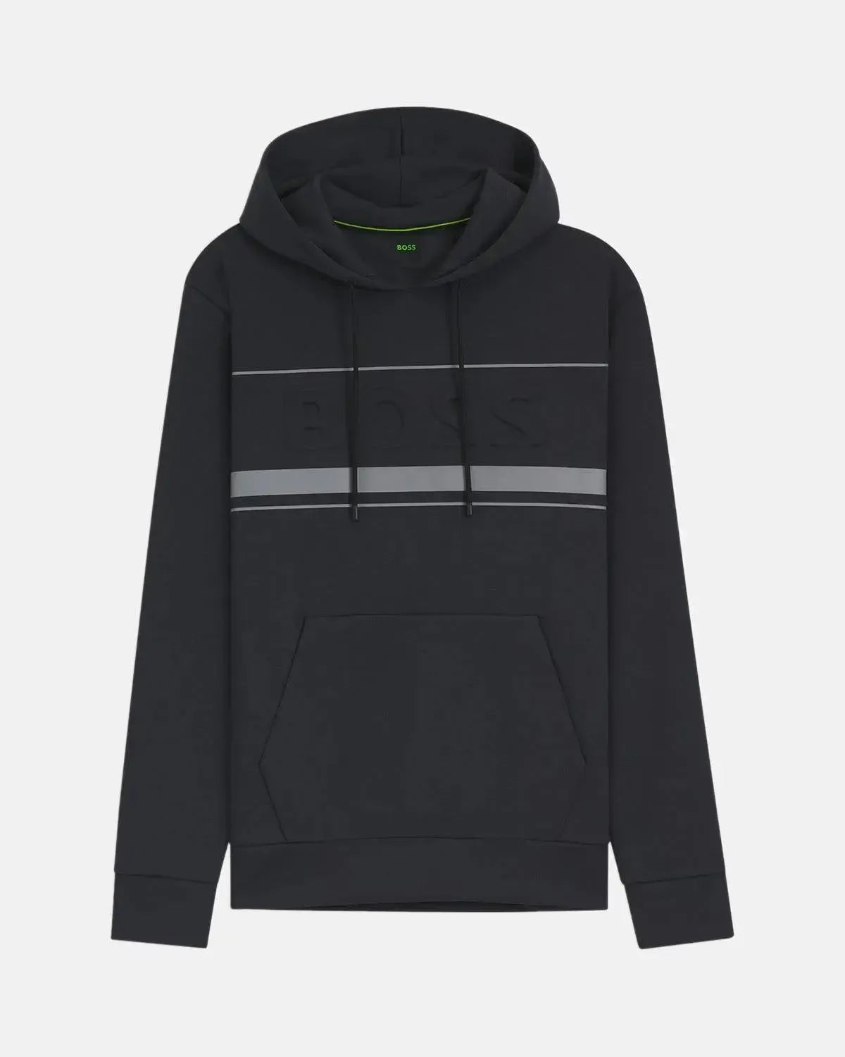 BOSS SOODY ZONE EMBOSSED LOGO HOODIE DARK BLUE