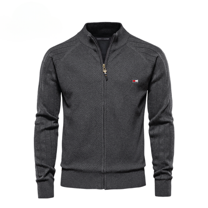 Men's Textured Zip Sweatshirt || CLEARANCE SALE