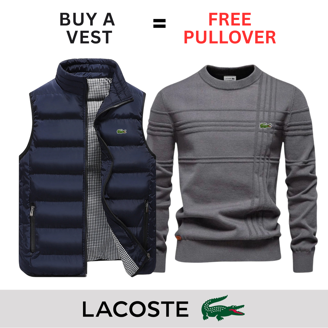 CASUAL VEST + FREE SWEATER || LIMITED OFFER