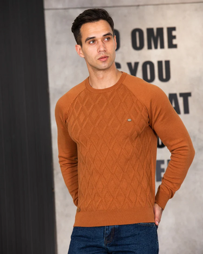 Men's Checkered Design Sweater V2