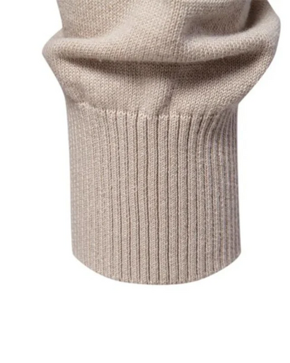 Men's Sweater with Checkered Design