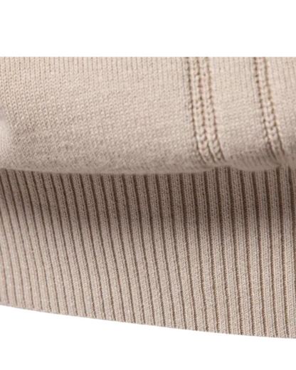 Men's Sweater with Checkered Design
