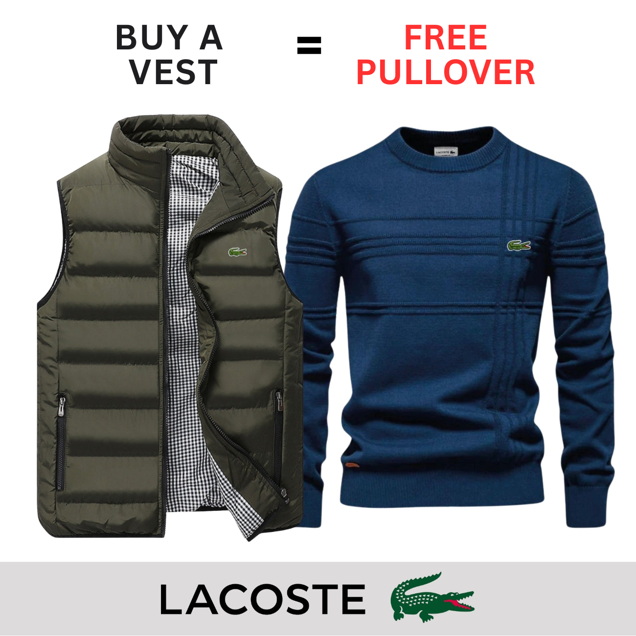 CASUAL VEST + FREE SWEATER || LIMITED OFFER