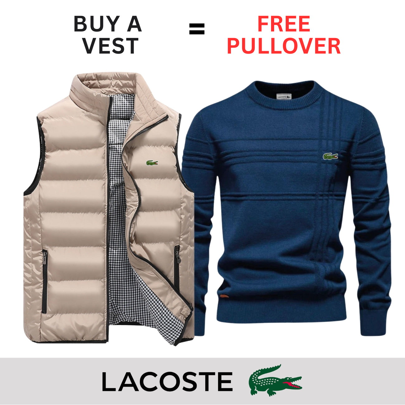 CASUAL VEST + FREE SWEATER || LIMITED OFFER