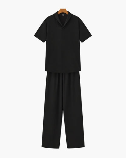 Cotton Polo & Pant Set