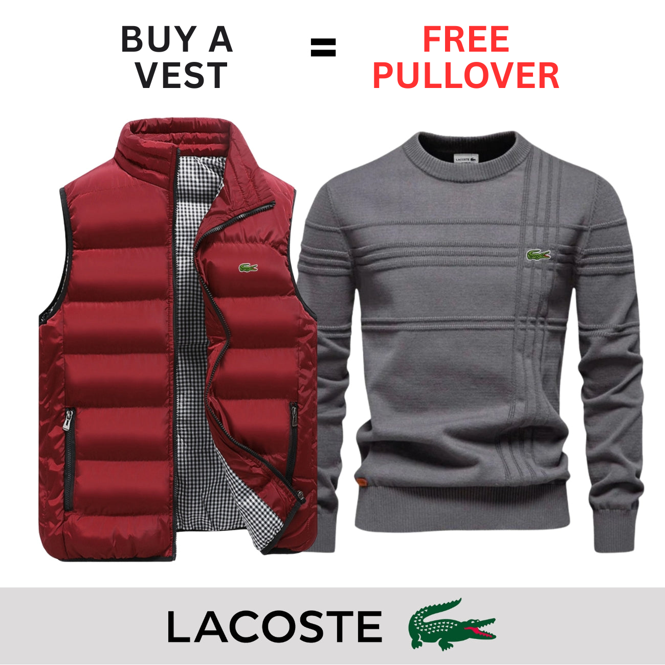 CASUAL VEST + FREE SWEATER || LIMITED OFFER