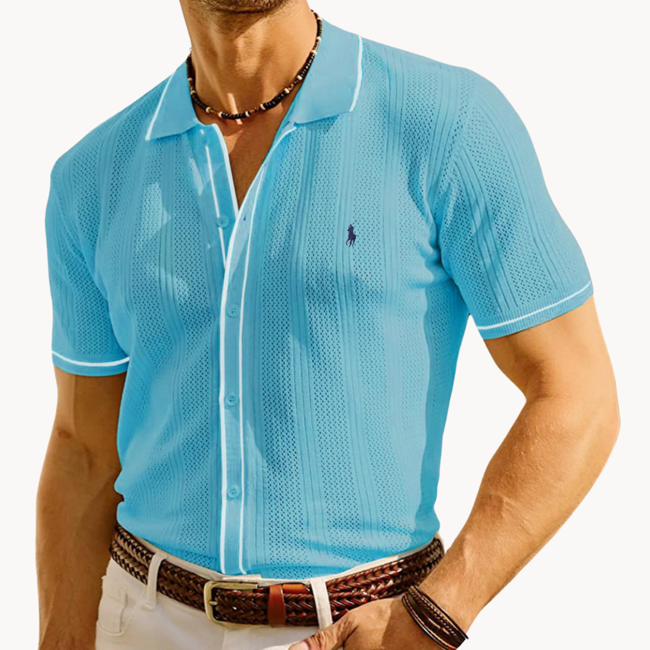 2026 Smart Casual Textured Knit Shirt - CLEARANCE SALE
