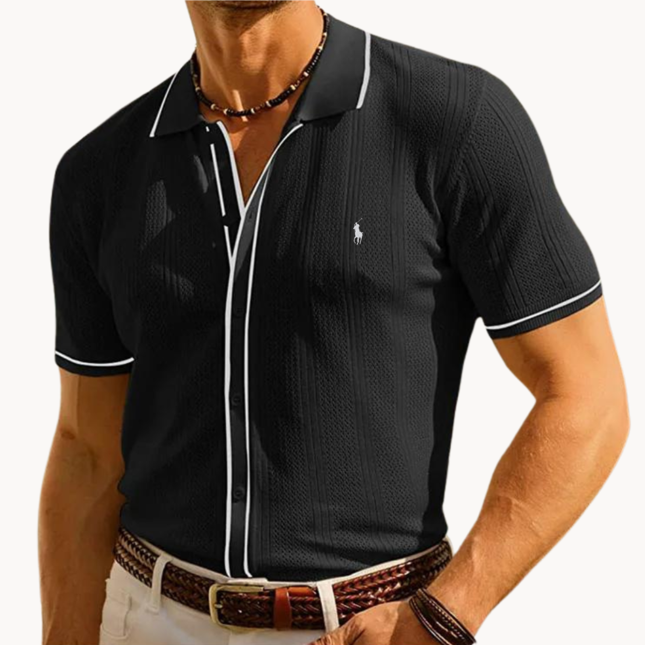 2026 Smart Casual Textured Knit Shirt - CLEARANCE SALE