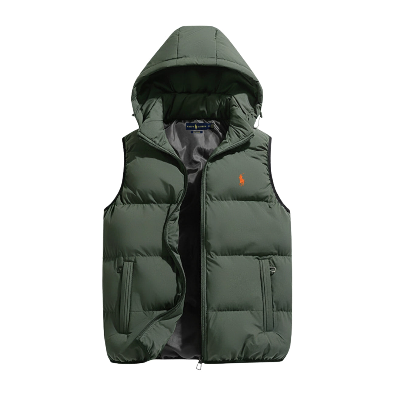 Padded vest with hood || Clearance Sale