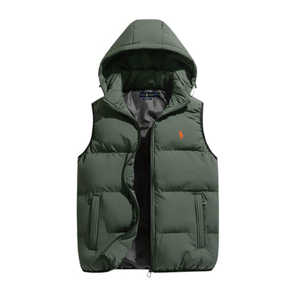 Padded vest with hood || Clearance Sale