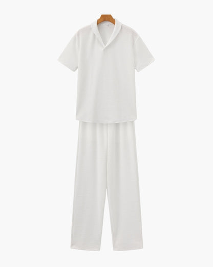 Cotton Polo & Pant Set