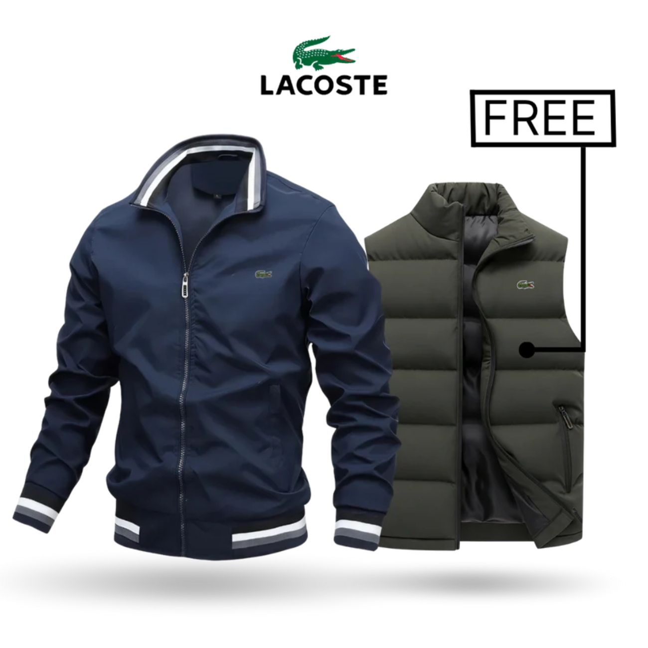 2026 Zip-Up Jacket + Thermal Vest – Buy 1 Get 1 Free || Clearance Sale
