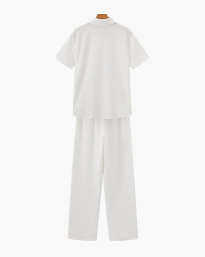 Cotton Polo & Pant Set