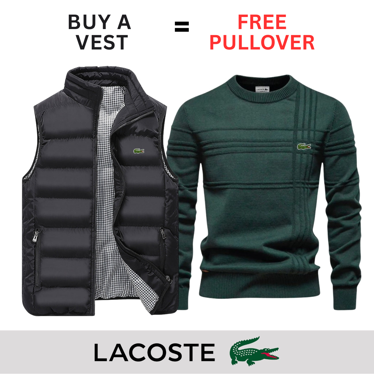 CASUAL VEST + FREE SWEATER || LIMITED OFFER