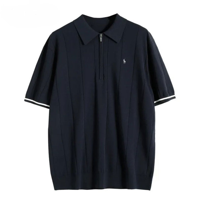 2026 Textured Zip Polo - Clearance Sale