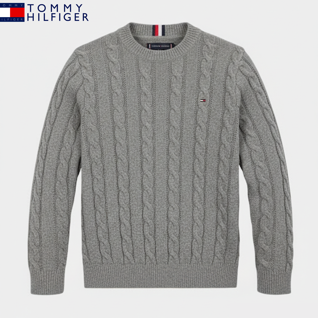 Classic Cable-Knit Crew Sweater || Clearance Sale
