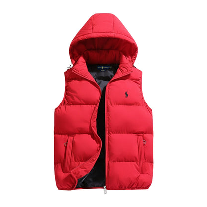 Padded vest with hood || Clearance Sale