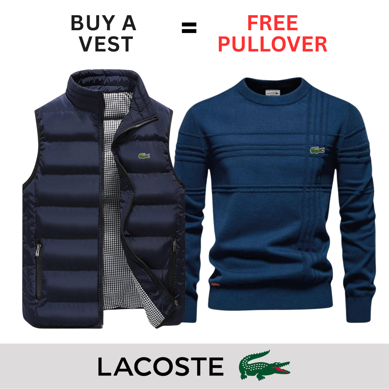 CASUAL VEST + FREE SWEATER || LIMITED OFFER