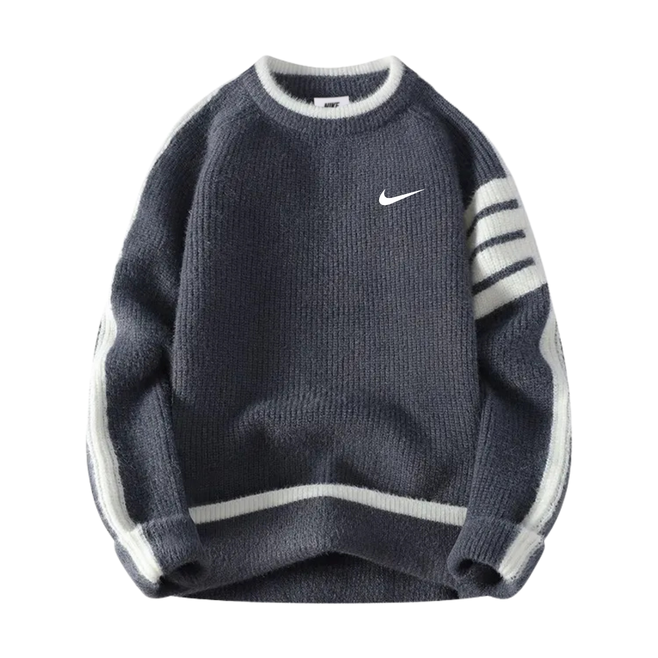 Classic Ribbed Crew Neck Sweatshirt || Clearance Sale