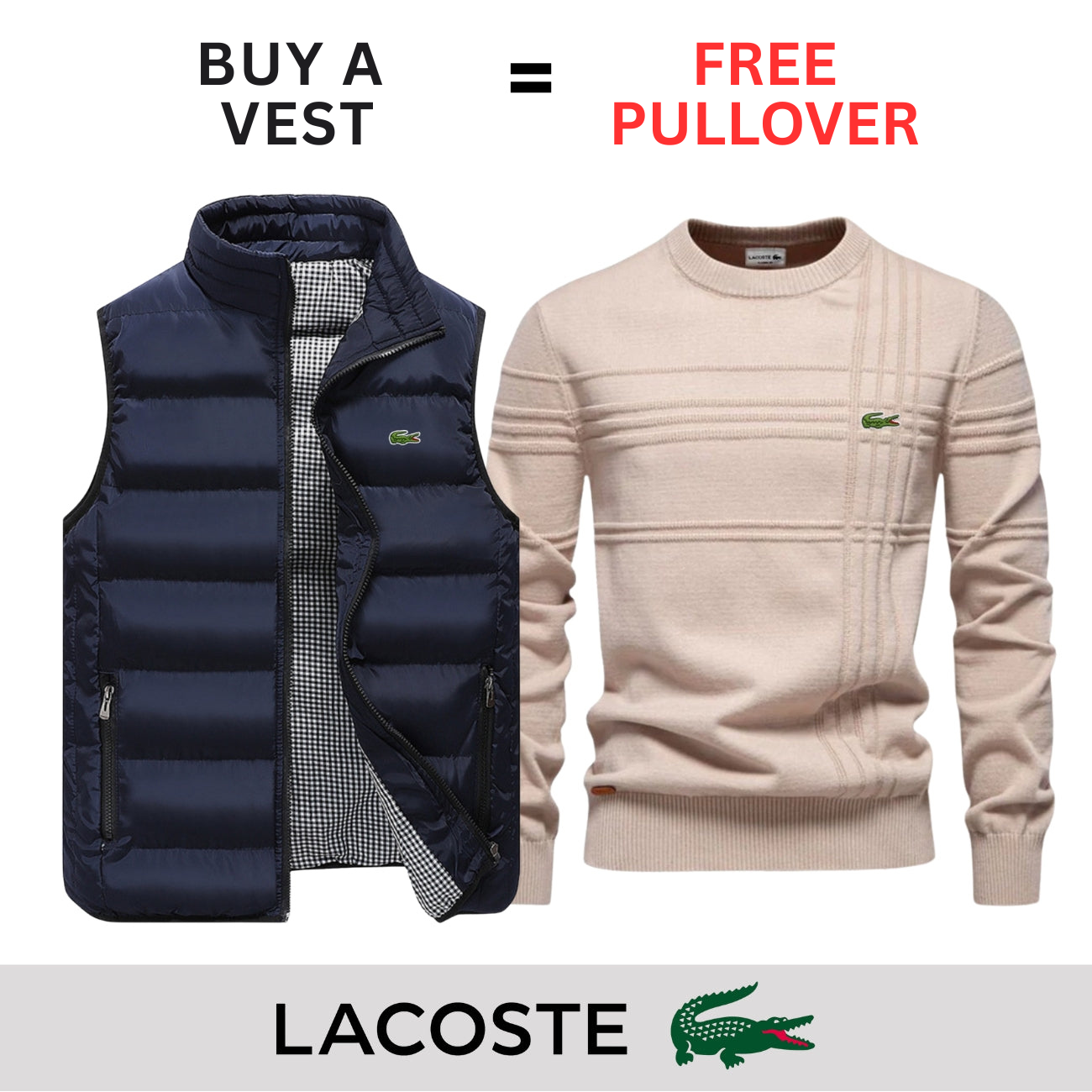 CASUAL VEST + FREE SWEATER || LIMITED OFFER