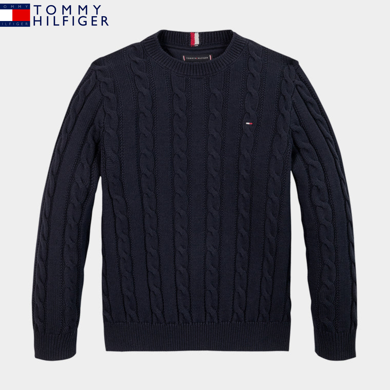Classic Cable-Knit Crew Sweater || Clearance Sale