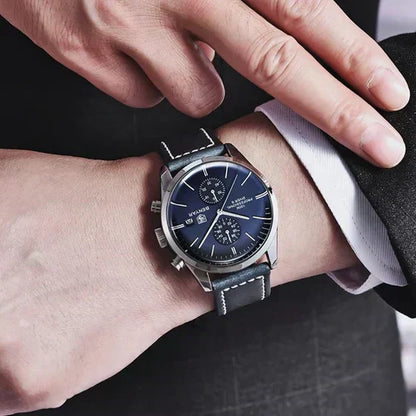 Benyar Men's Leather Watch