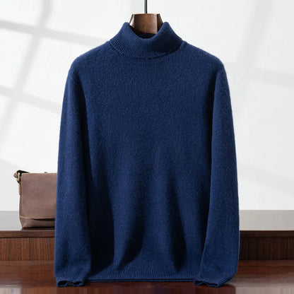 Elegant High Neck Cashmere Sweater