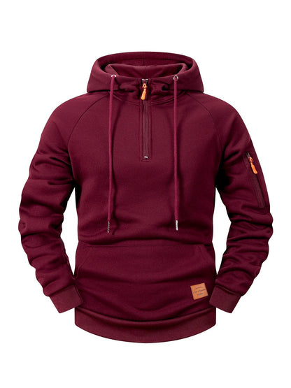 Elegant Hooded Coat for Men