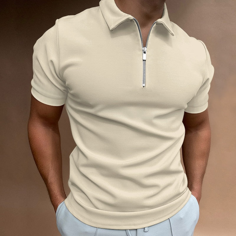 Polo Shirt with Zip