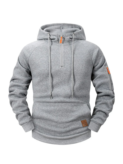 Elegant Hooded Coat for Men