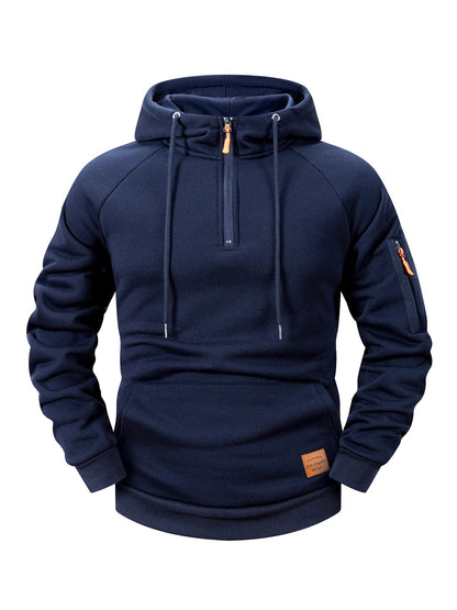 Elegant Hooded Coat for Men