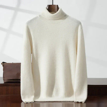 Elegant High Neck Cashmere Sweater
