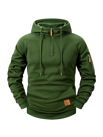 Elegant Hooded Coat for Men
