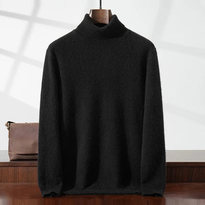 Elegant High Neck Cashmere Sweater