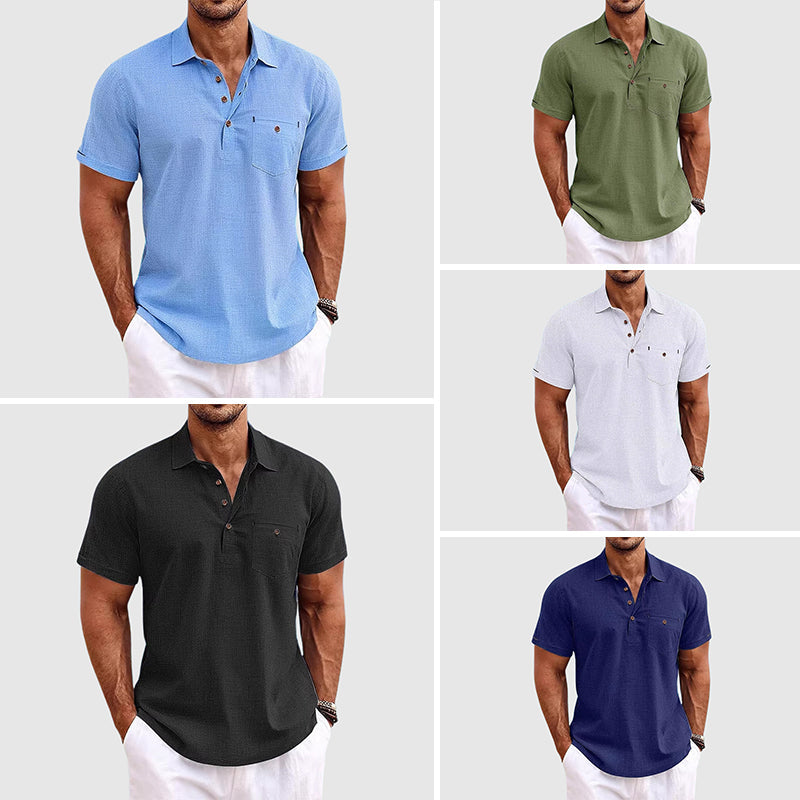 Linen Polo Shirt