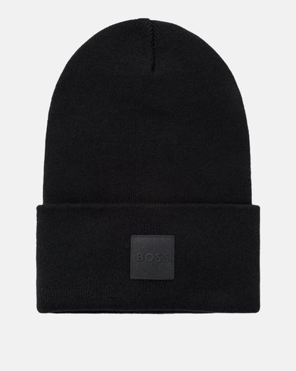 BOSS FANTASTIC COTTON BEANIE BLACK