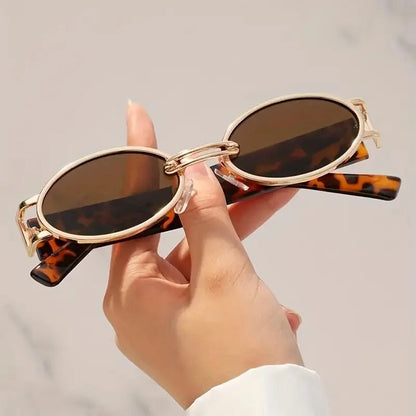 Cortona Gold-Link Oval Shades